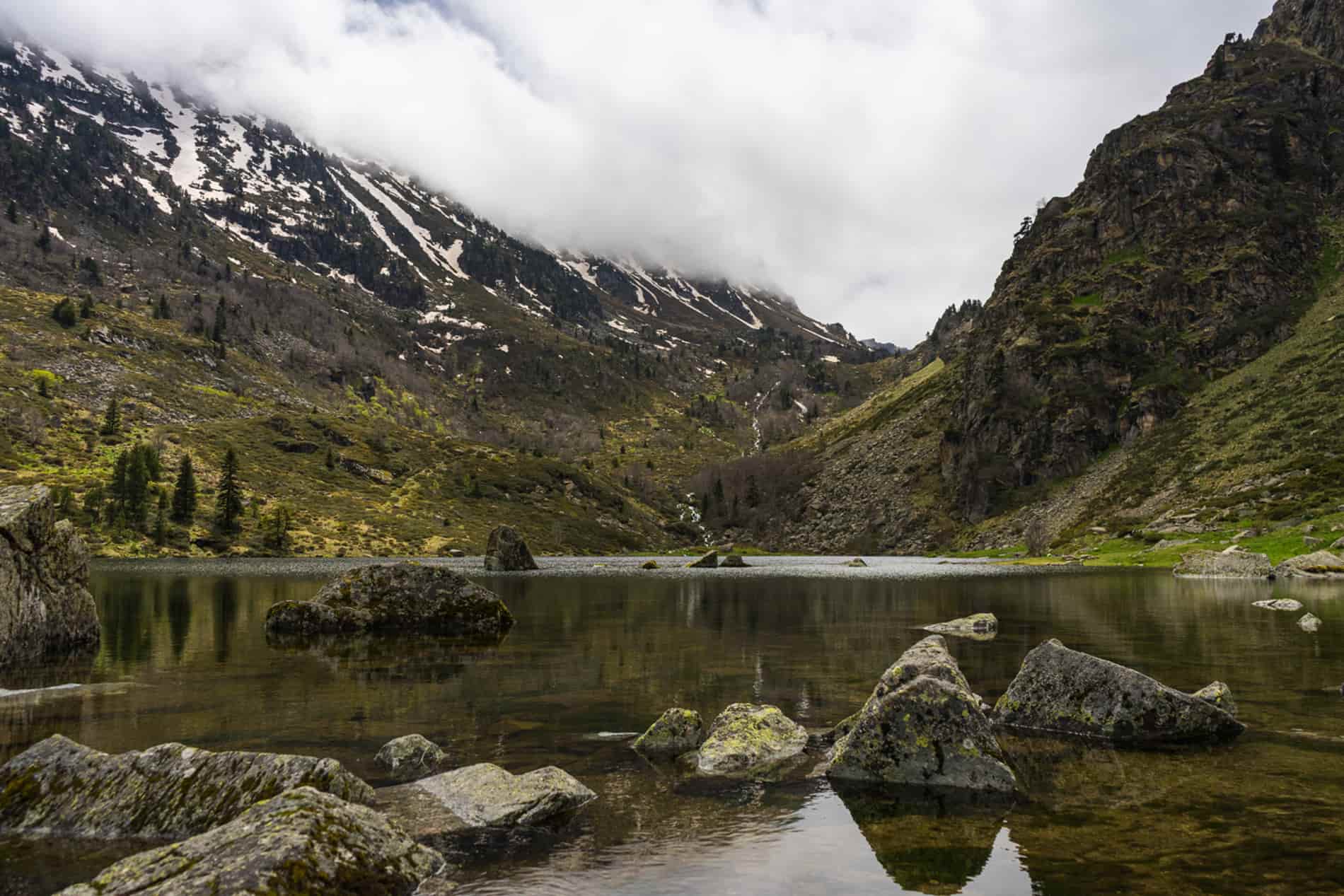 Photo lac de montagne